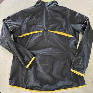 Y2K Nike LIVESTRONG Windbreaker Jacket Mens XL Black 1/4 Zip Nike Fit Running image 5