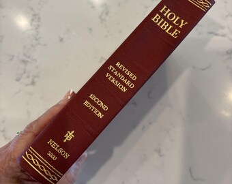 Vintage The Holy Bible Revised Standard Version Thomas Nelson 3800 Red HC 1971
