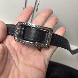 Vintage Brighton Balboa Black Leather Adjustable Strap Crossbody Bag Purse image 8