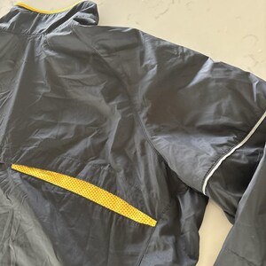 Y2K Nike LIVESTRONG Windbreaker Jacket Mens XL Black 1/4 Zip Nike Fit Running image 8