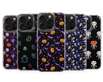 Cute Kawaii Scary Ghost Phone Case for iPhone 17 Air 16 Pro Max 15 Plus 14 13, Samsung S26 S24 Fe S25 Edge A17 A37 A36 A56 A57, Pixel 10a