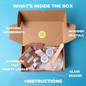 DIY Natural Lip Balm Kit PINK MAGIC - created by a chemist, for those who love to experiment