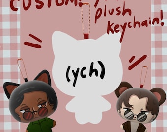 CUSTOM ych plush keychain, Yumeship, Oshi, OC