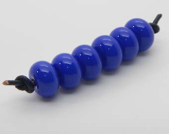 Beads | 6 blue accents | handmade lampwork glass bead set