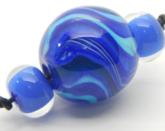 Beads | Flowing Set #2 | Limited Edition Lampwork Glass Bead Set