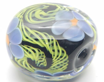 Bead | Vitality | Floral Focal #2 | Limited Edition Handmade Lampwork Glass Focal Bead