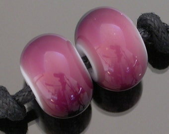 Glass lampwork beads, artisan lampwork beads, purple beads, round beads, spacer beads, lamp work beads, glass lamp work beads, accent beads