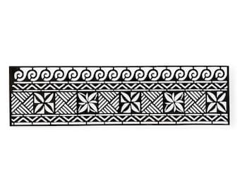 Polynesian / Tahitian Pattern Stencil, Moana Inspired / Perfect for Cake Decoration or any Print