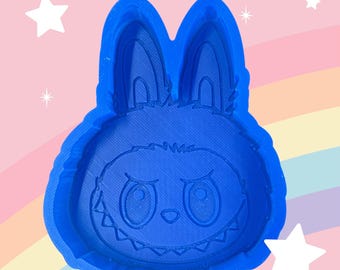 Labubu Face Silicone Mold (Food Grade) large, 4 in