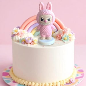 Labubu Cake Topper Figurine (4 in)