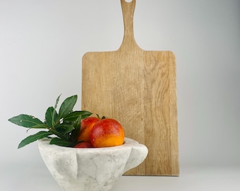 Vintage French Wood Cutting Board – Large chopping board - Early 1900s  Farmhouse Decor – 49 cm Long