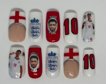 Jude B – World Cup England Lions Press-on Nails