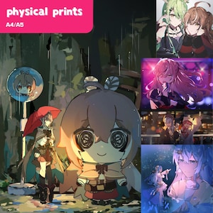 PREORDER Hololive Physical Prints - Mumei, Suisei, Fauna, Miko