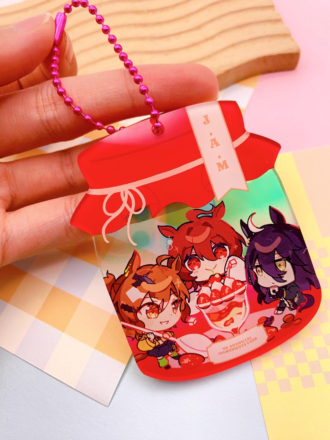 PREORDER Uma Musume JAM Keychain [ Jungle Pocket, Agnes Tachyon ...