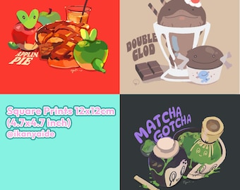 PREORDER Pokemon Square Food Prints