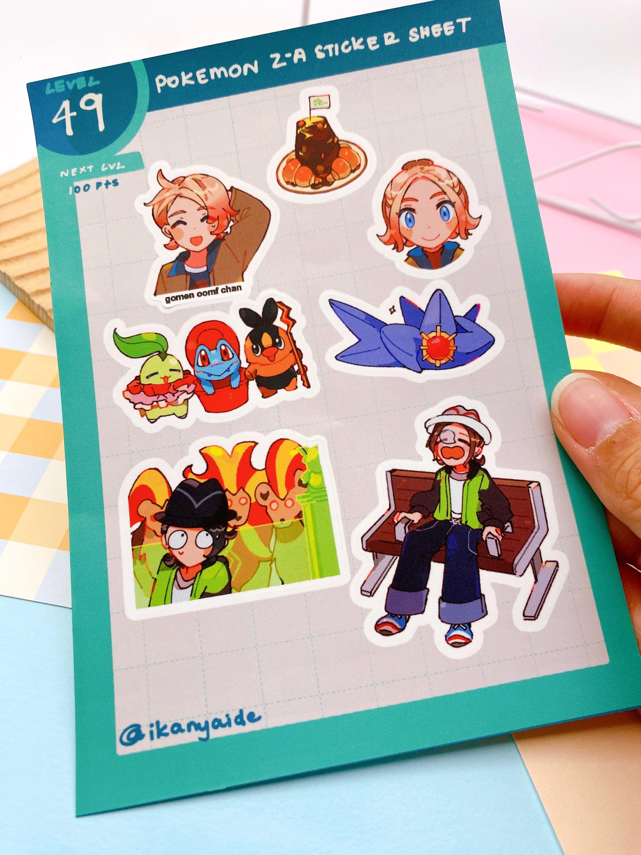 Pokemon Legends ZA Sticker Sheet - Etsy
