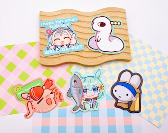 Waterproof Stickers (Witch Hat Atelier, Uma Musume, Miffy)