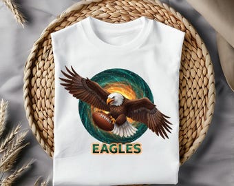 Eagles Game Day, png-bestand: voetbalmascotte, Philadelphia-ontwerp (digitale download)