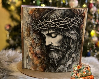Jesus Vorderkante Buchfaltmuster