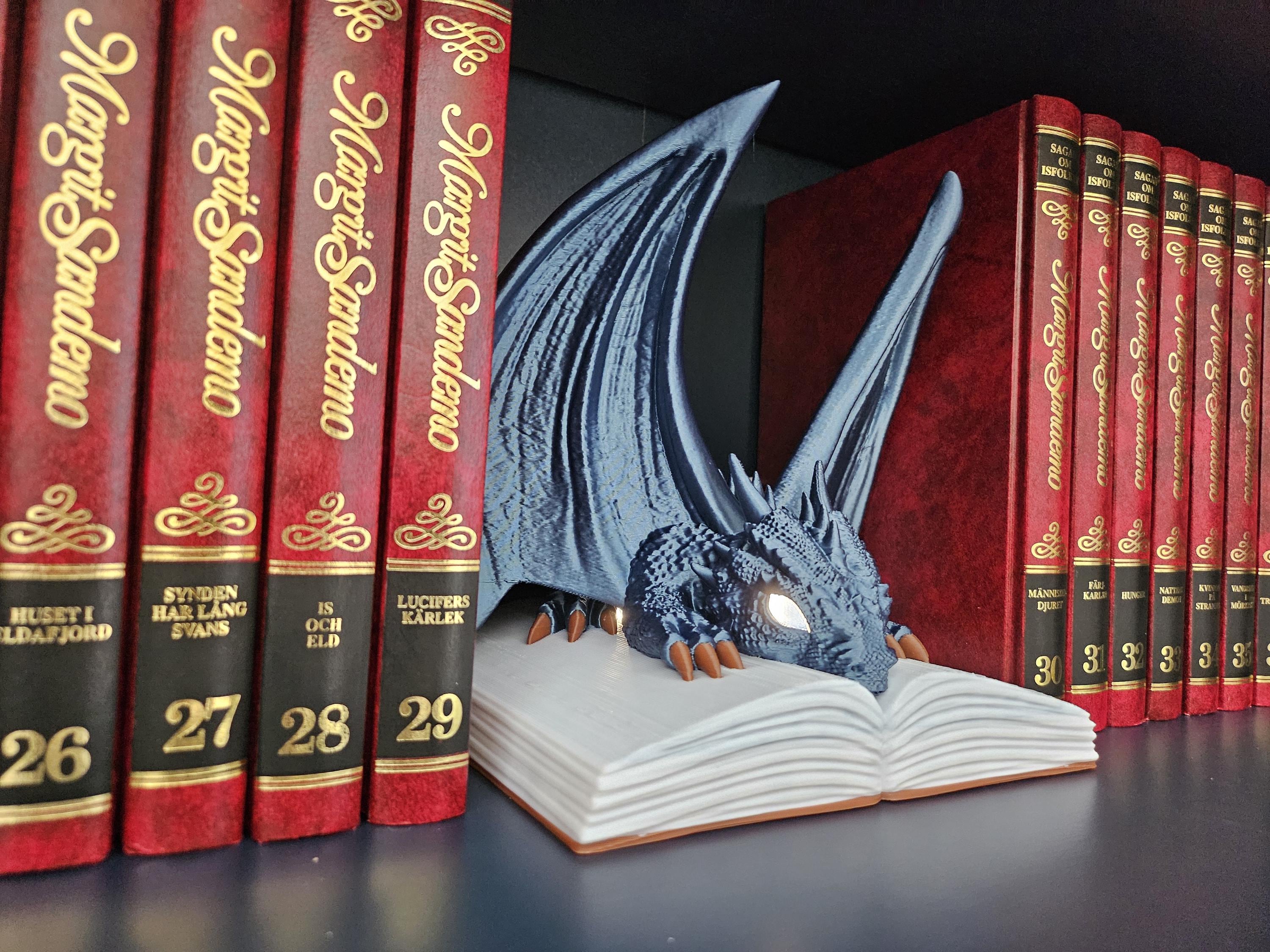 Dragon Book Night Light with 3W LED, USB or Wall Plug
