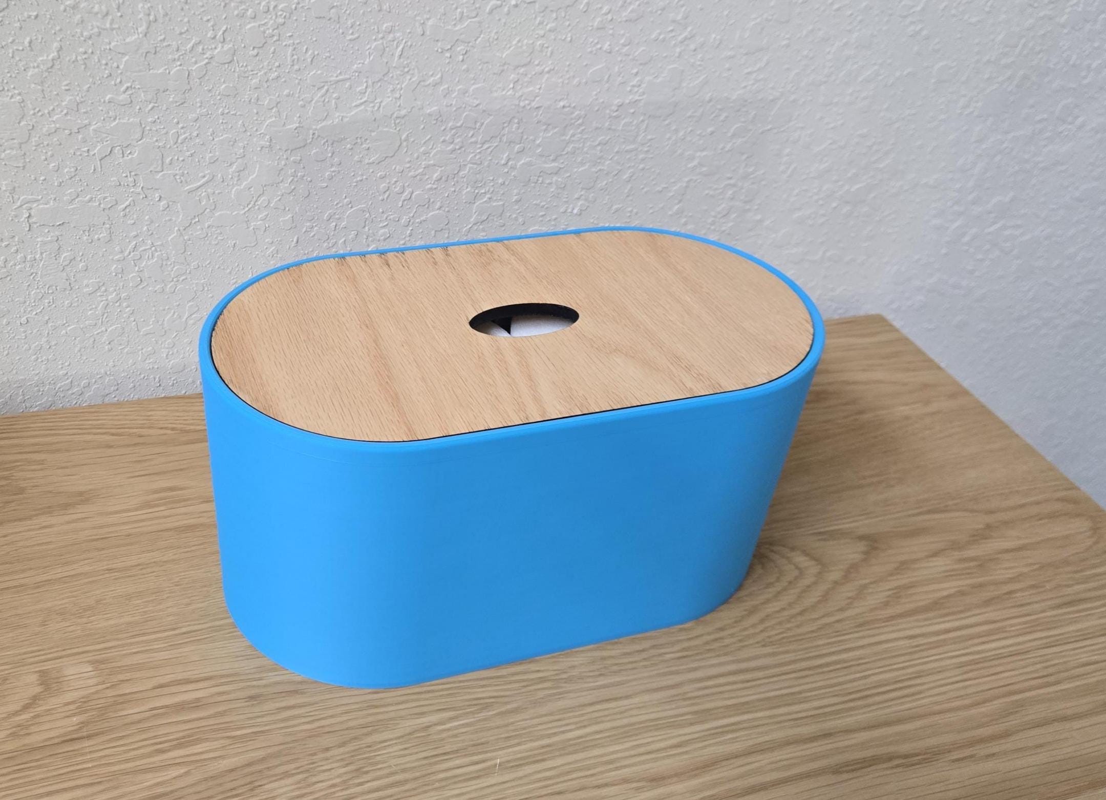Wood Lid Toilet Paper Holder, Spare Roll Storage Box, Bathroom Organizer