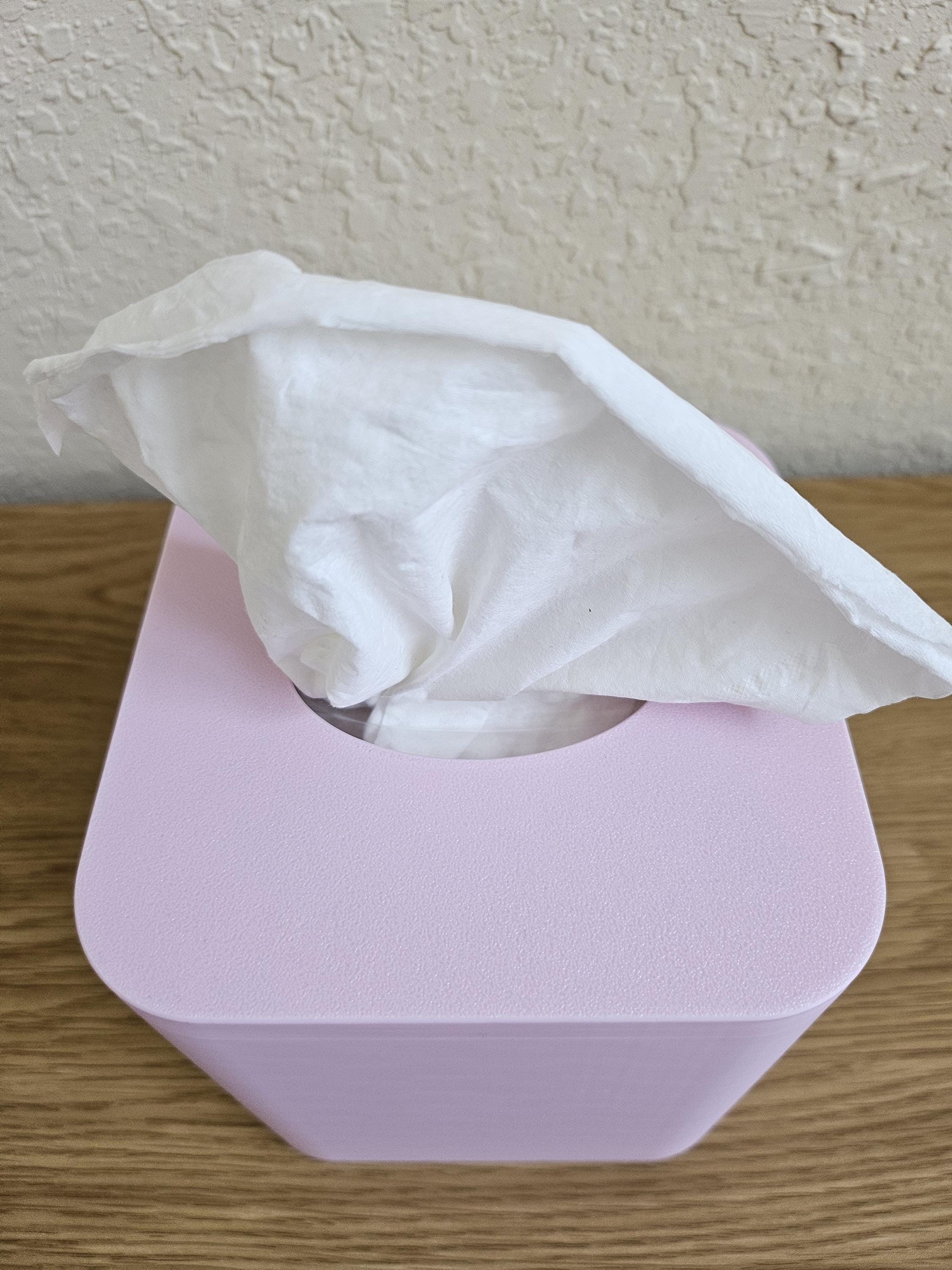Modern Square Tissue Box Cover: Sleek Minimalist Design