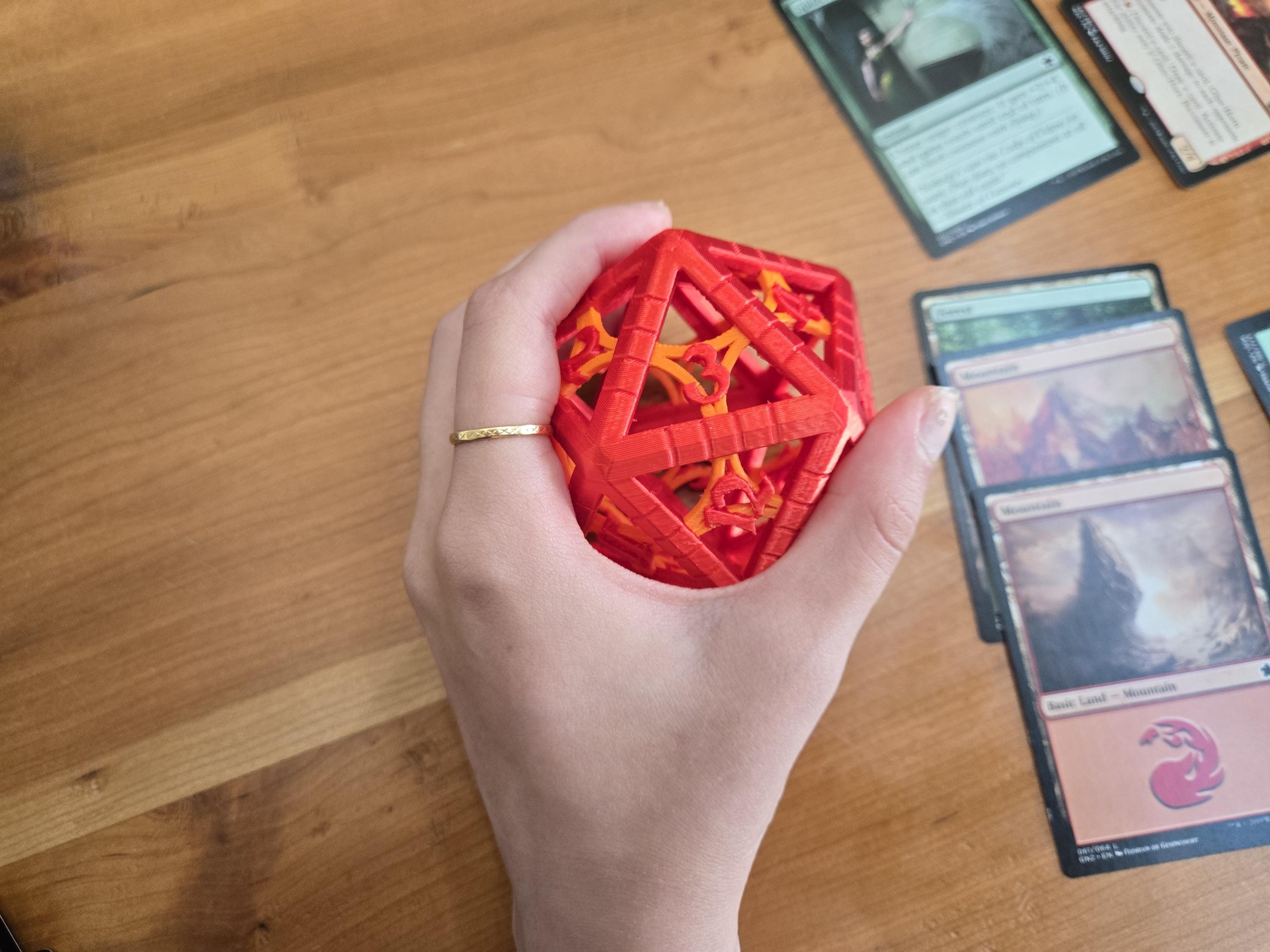 Large Mana Inspired D20 Spindown Life Counter, 3.2 Inch