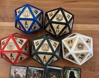 ゴールドメタルD20ダイス スピンダウンライフカウンター - MTG、統率者