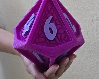 Giant Rubberized D10 Die: 6.5-Inch Soft Indoor Dice