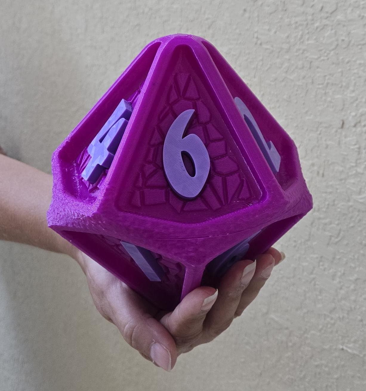 Giant Rubberized D10 Die: 6.5-Inch Soft Indoor Dice