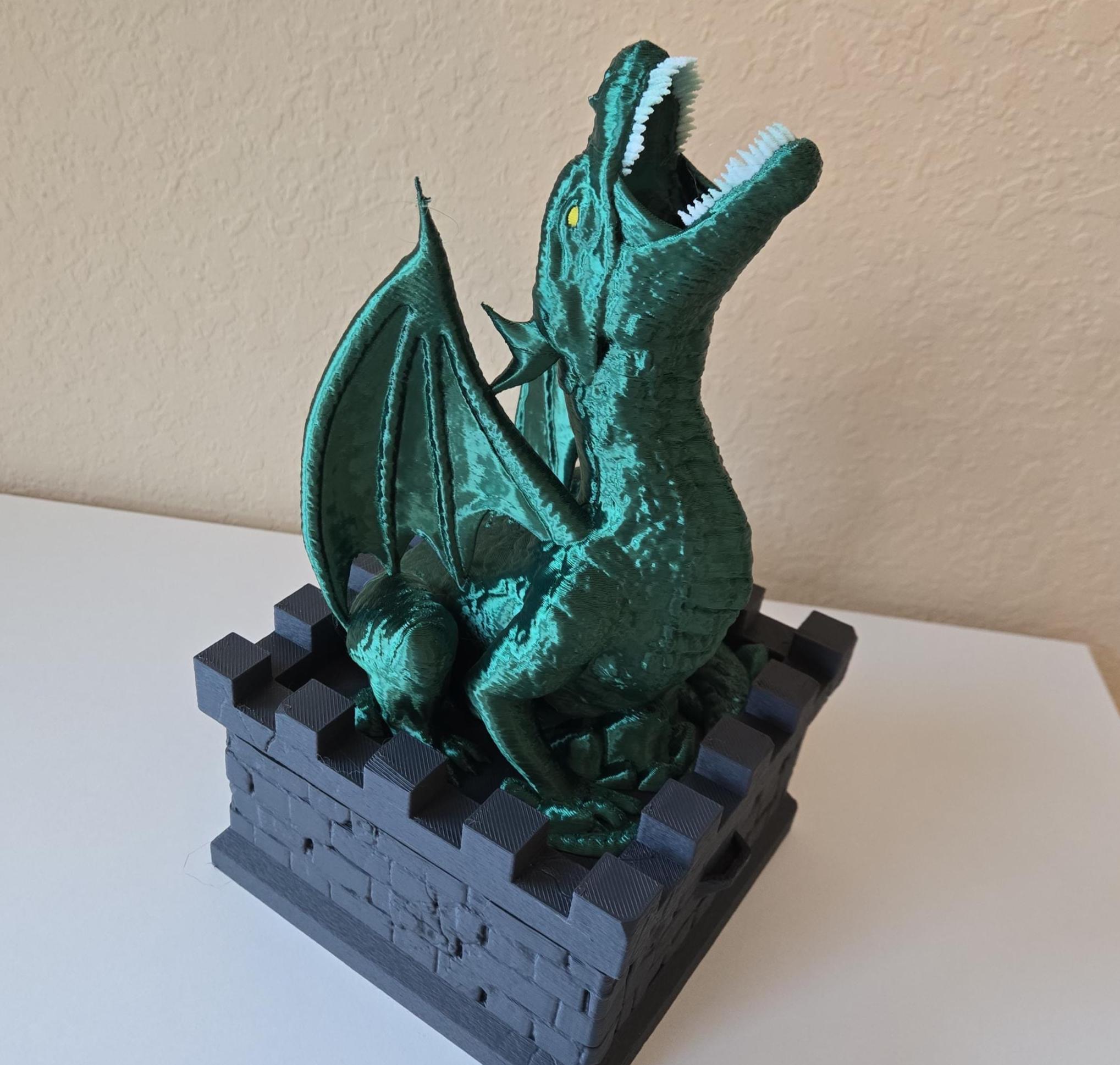 Dragon Dice Tower Vault – with Dice Drawer + 7-Dice Set