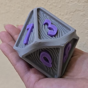 Large D10 Die – Custom Colors, Impact-Resistant, Lightweight & Satisfying Roll, D10 Dice, Role Playing