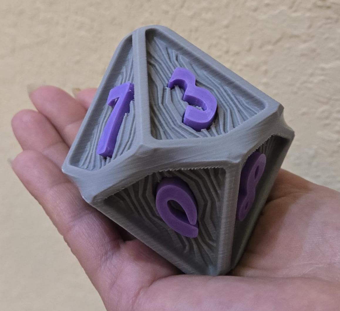 Large D10 Die – Custom Colors, Impact-Resistant, Lightweight & Satisfying Roll, D10 Dice, Role Playing