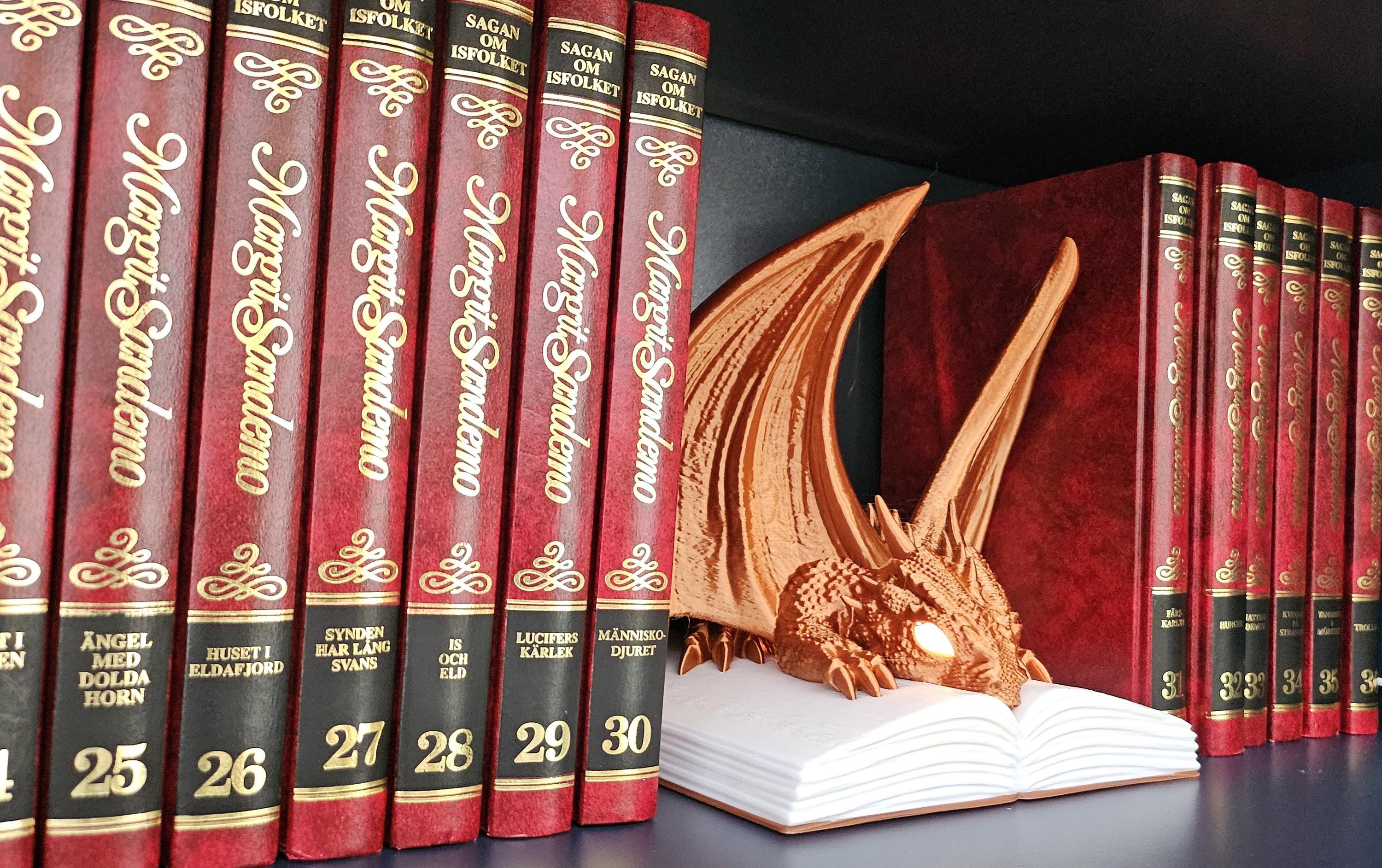 Dragon Book Night Light with 3W LED, USB or Wall Plug