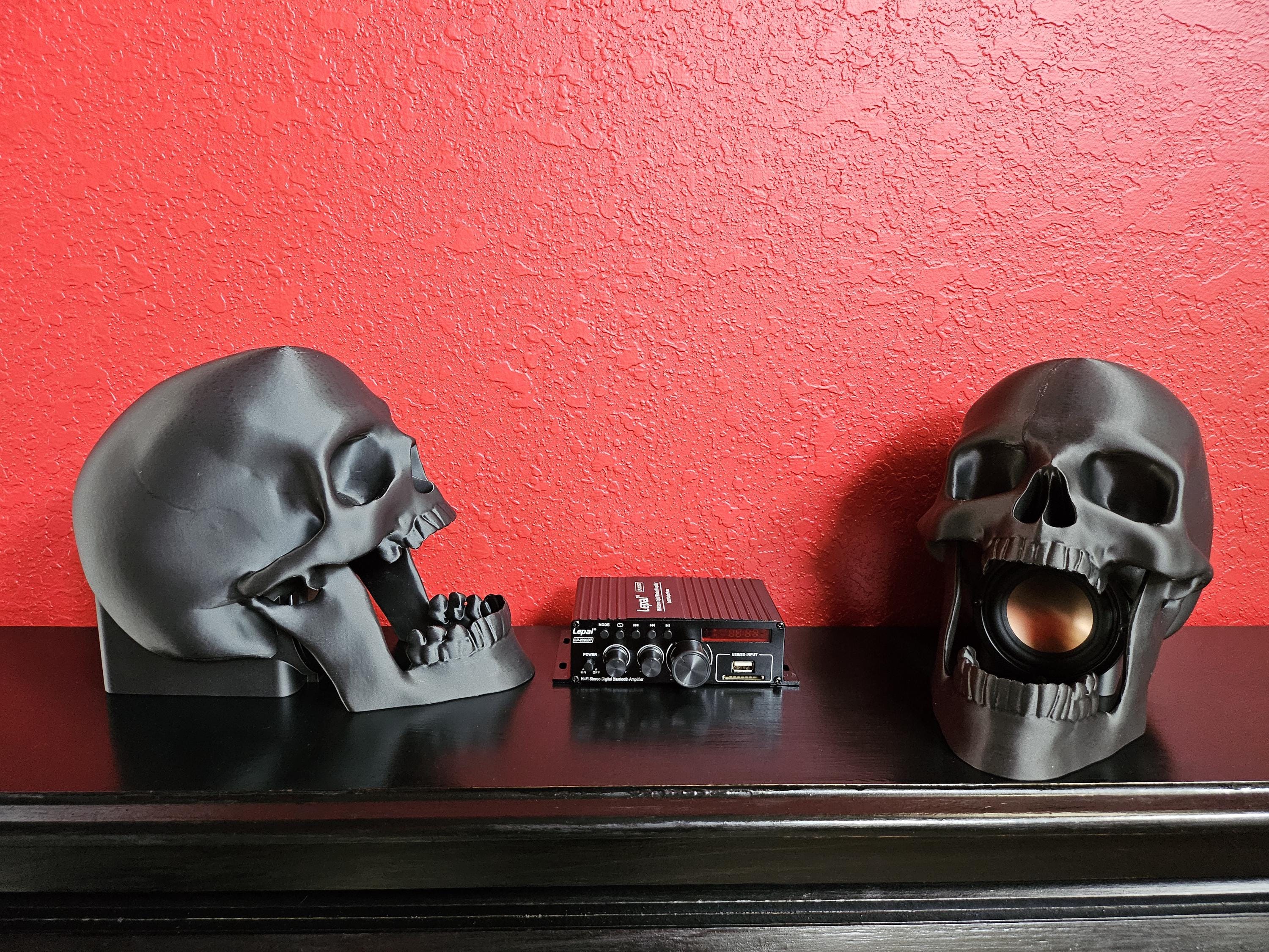 Skull Speakers, Unique Skull Audio, Open Mouth Design