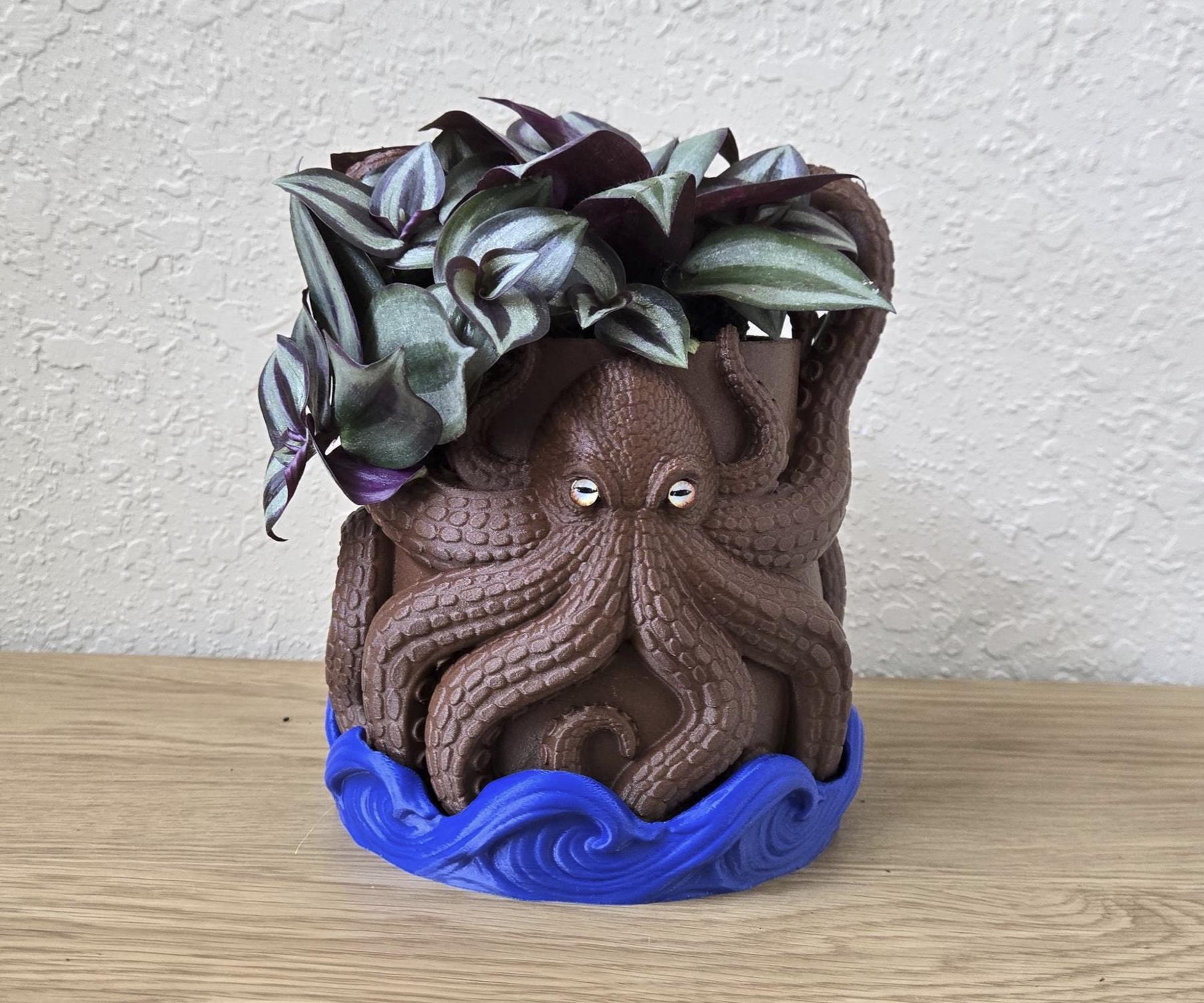 Kraken Octopus Planter, Indoor and Outdoor Ocean Decor