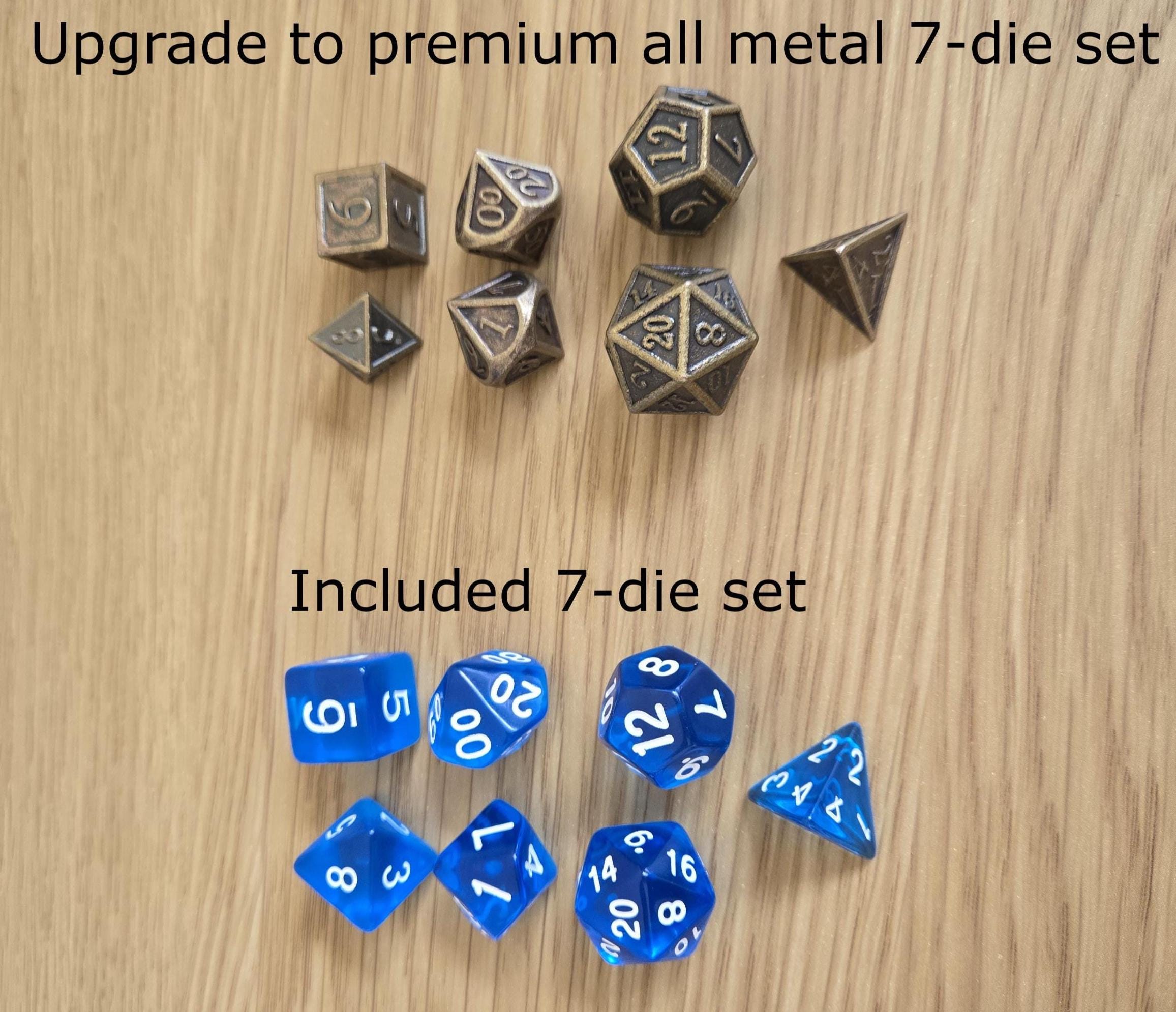 Dragon Dice Tower Vault – with Dice Drawer + 7-Dice Set