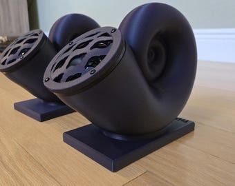 Nautilus Shell Desktop Lautsprecher: Dayton Audio DS90-8, Lila Paar