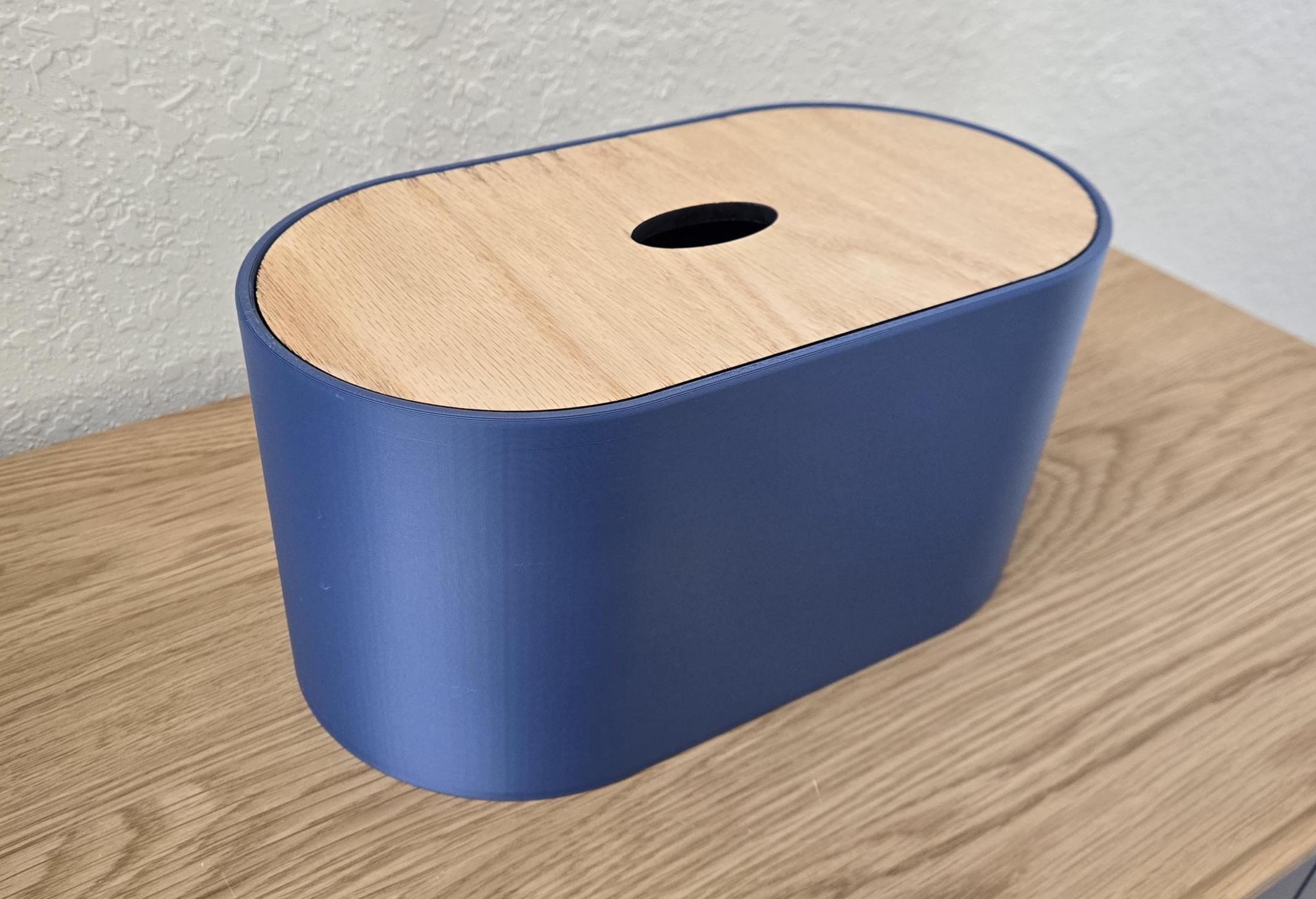 Wood Lid Toilet Paper Holder, Spare Roll Storage Box, Bathroom Organizer