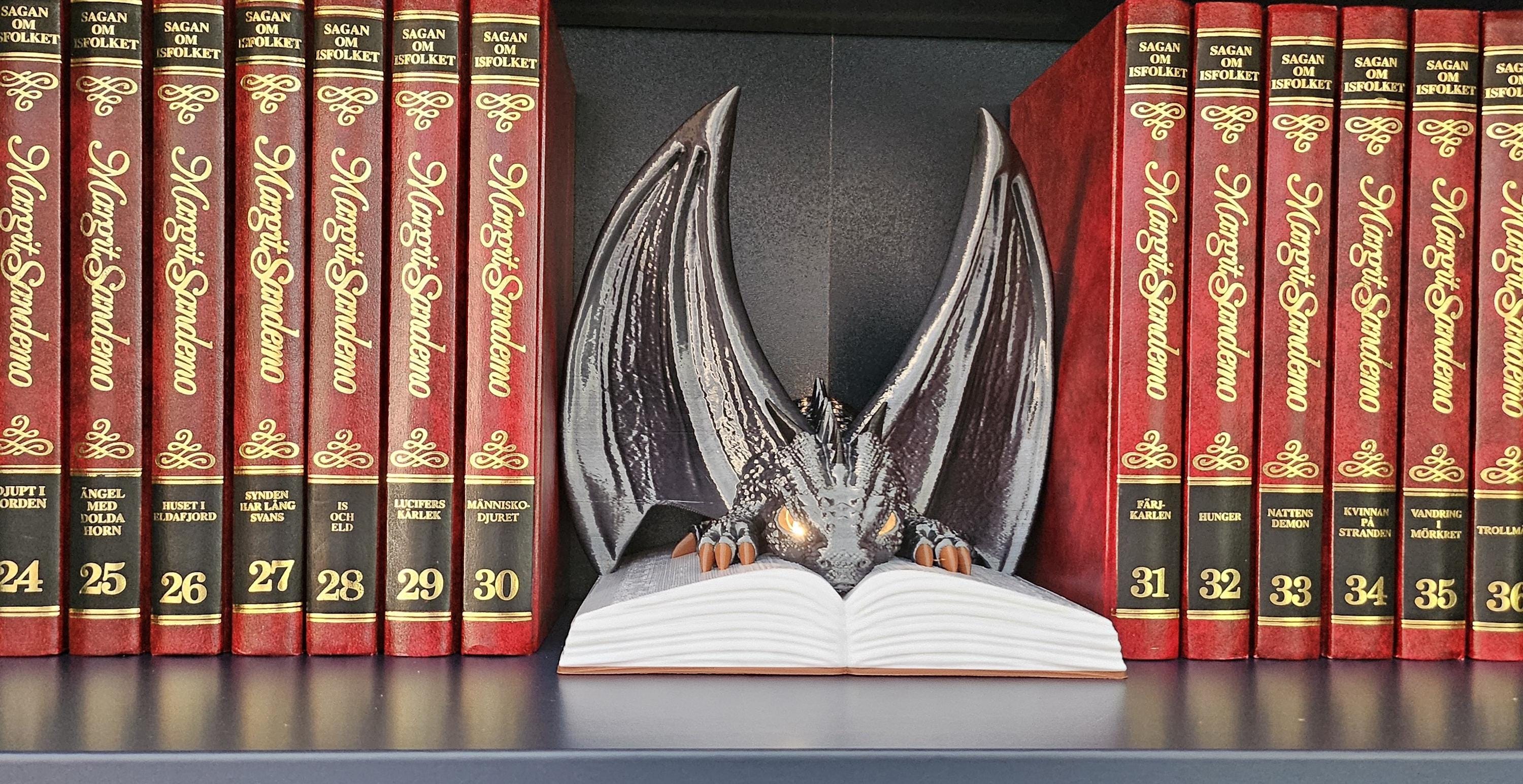 Dragon Book Night Light with 3W LED, USB or Wall Plug