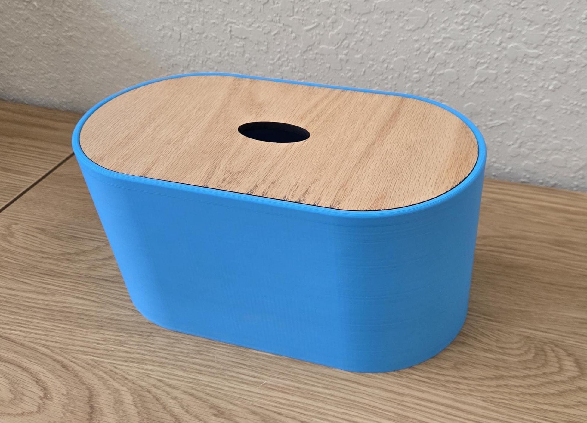 Wood Lid Toilet Paper Holder, Spare Roll Storage Box, Bathroom Organizer