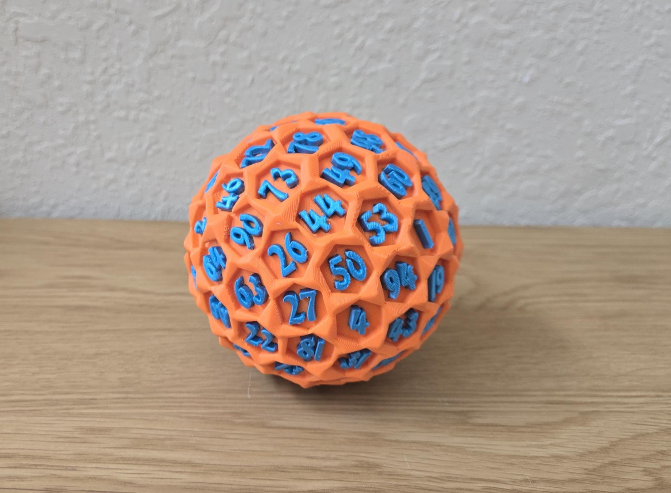 Oversized D100 Percentile Die for RPGs, Giant Tabletop Gift, Multiple Sizes