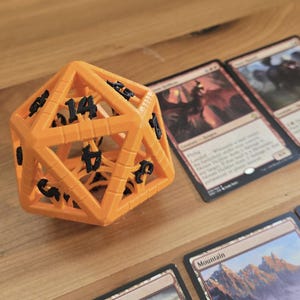 Giant Spindown D20 Dice – MTG Life Counter, Rollable Countdown Die (3.2&quot;)