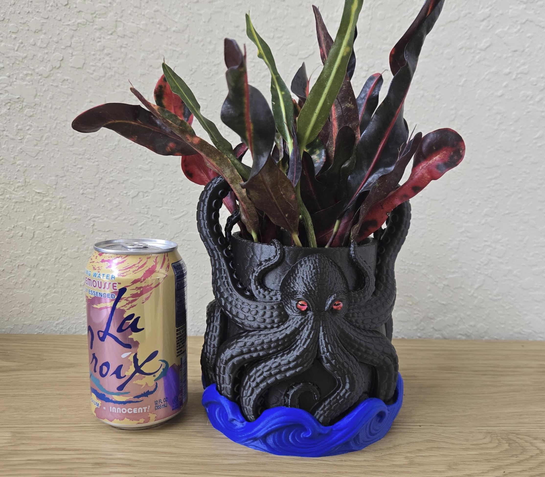 Kraken Octopus Planter, Indoor and Outdoor Ocean Decor