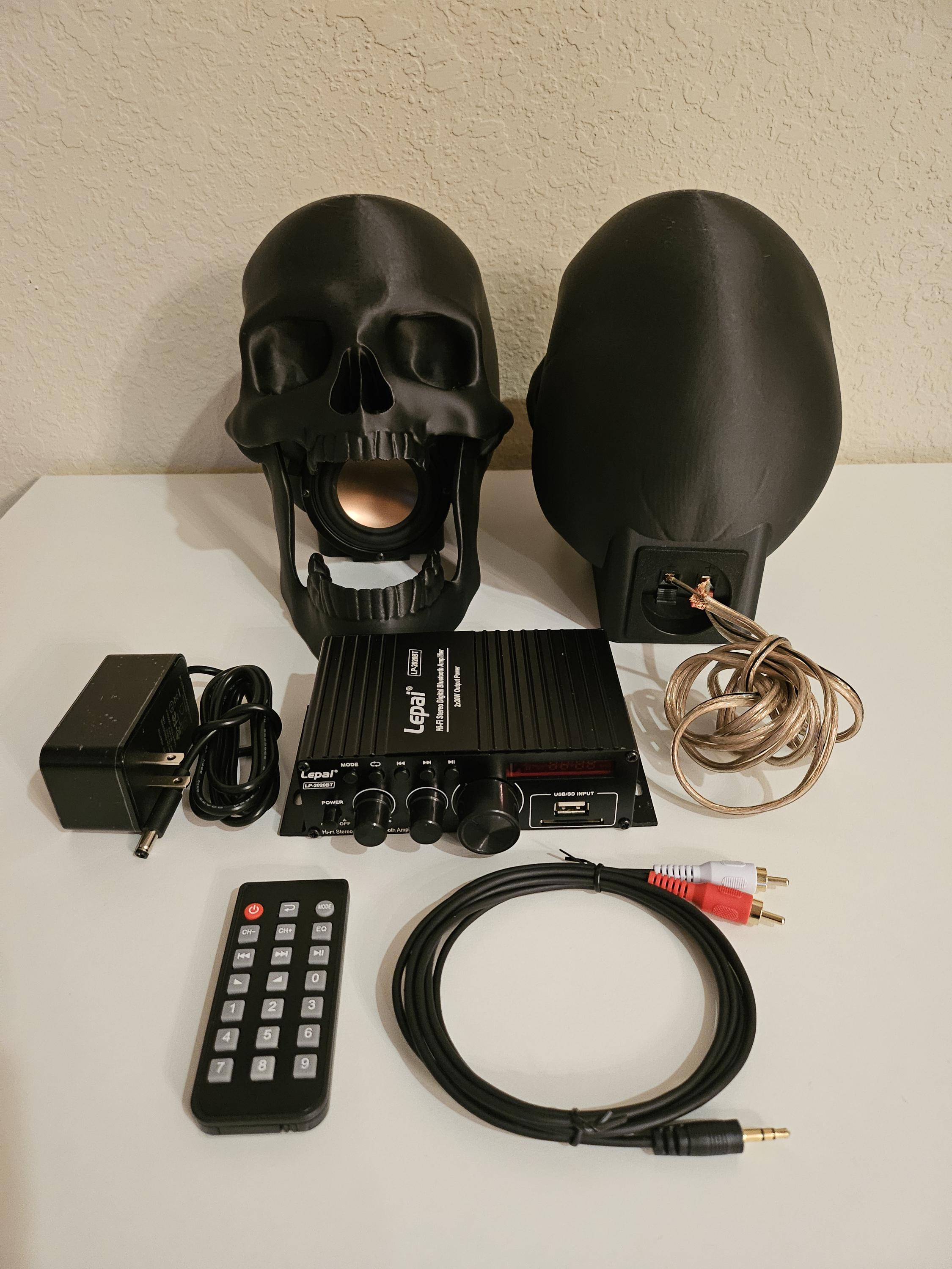 Skull Speakers, Unique Skull Audio, Open Mouth Design