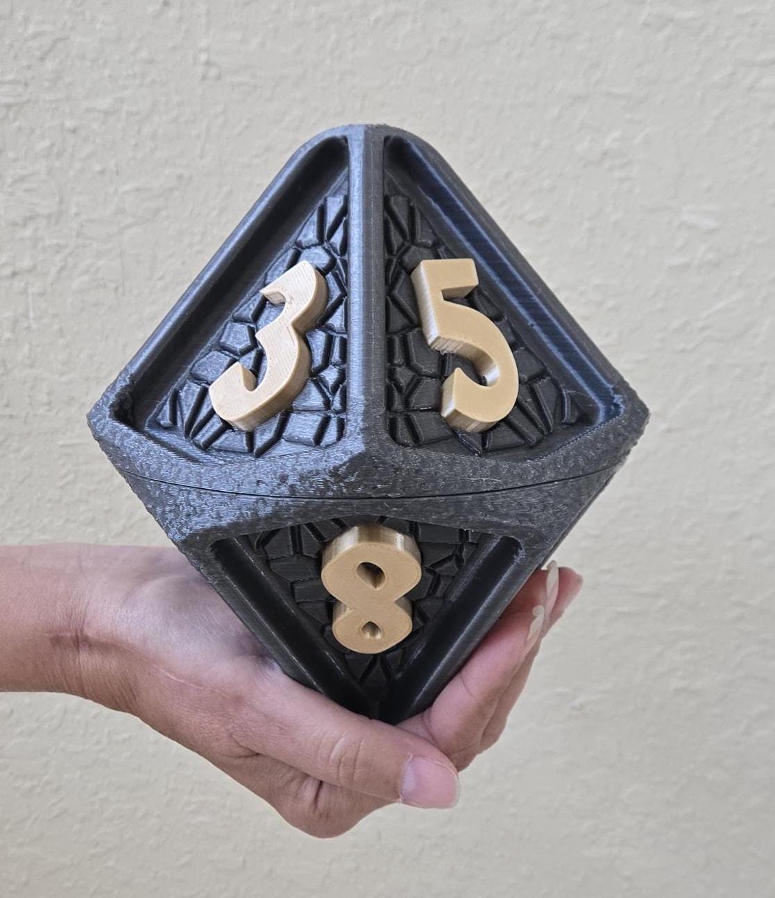 Giant Rubberized D10 Die: 6.5-Inch Soft Indoor Dice