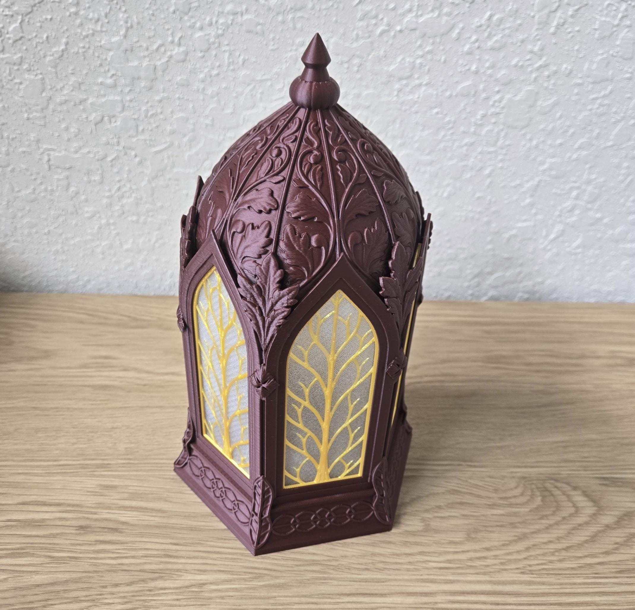 Elven Lantern Night Light, Fantasy Lamp with LED Puck or Tea Light