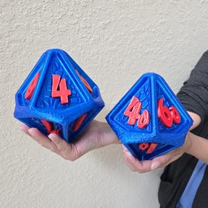 Giant Rubberized D100 Dice Set: 6.5-inch Soft Indoor Dice
