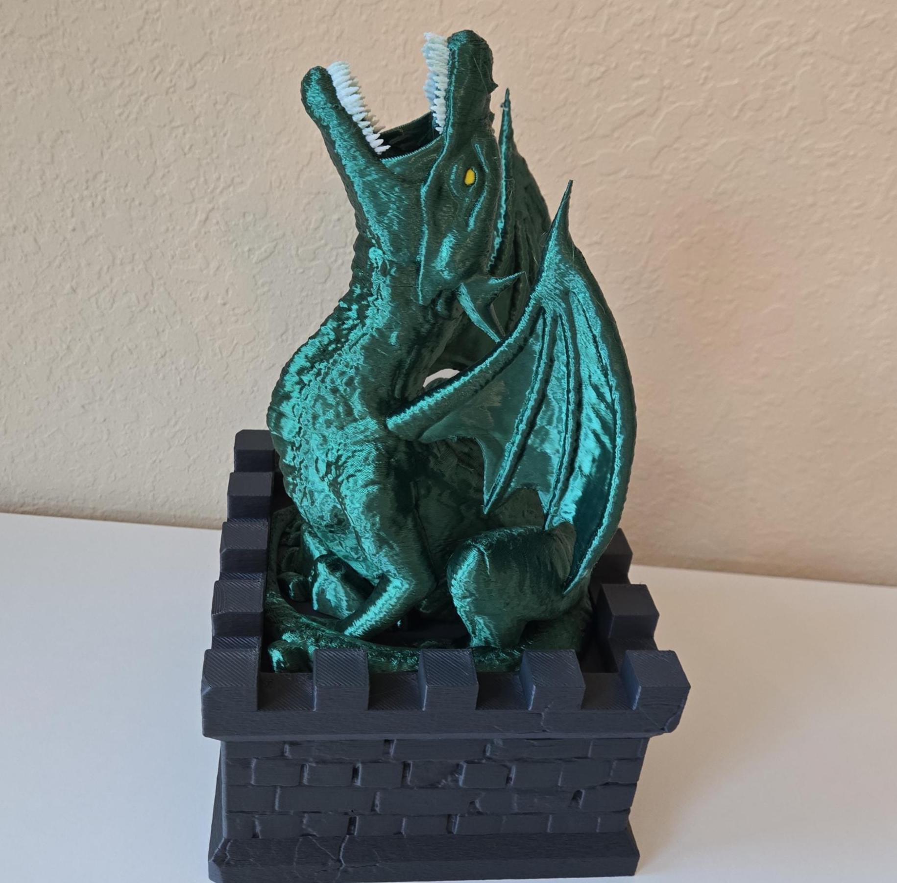 Dragon Dice Tower Vault – with Dice Drawer + 7-Dice Set