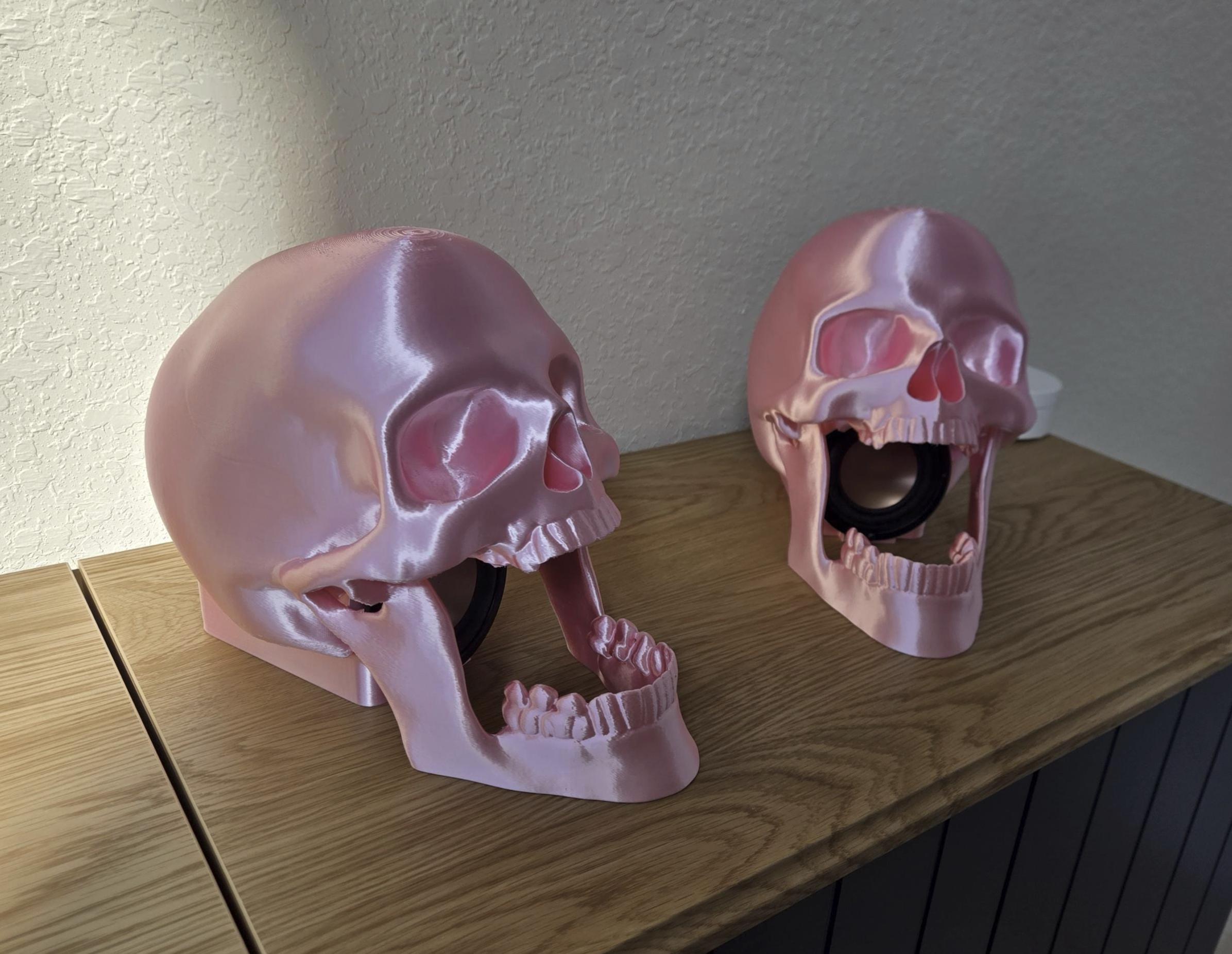 Skull Speakers, Unique Skull Audio, Open Mouth Design